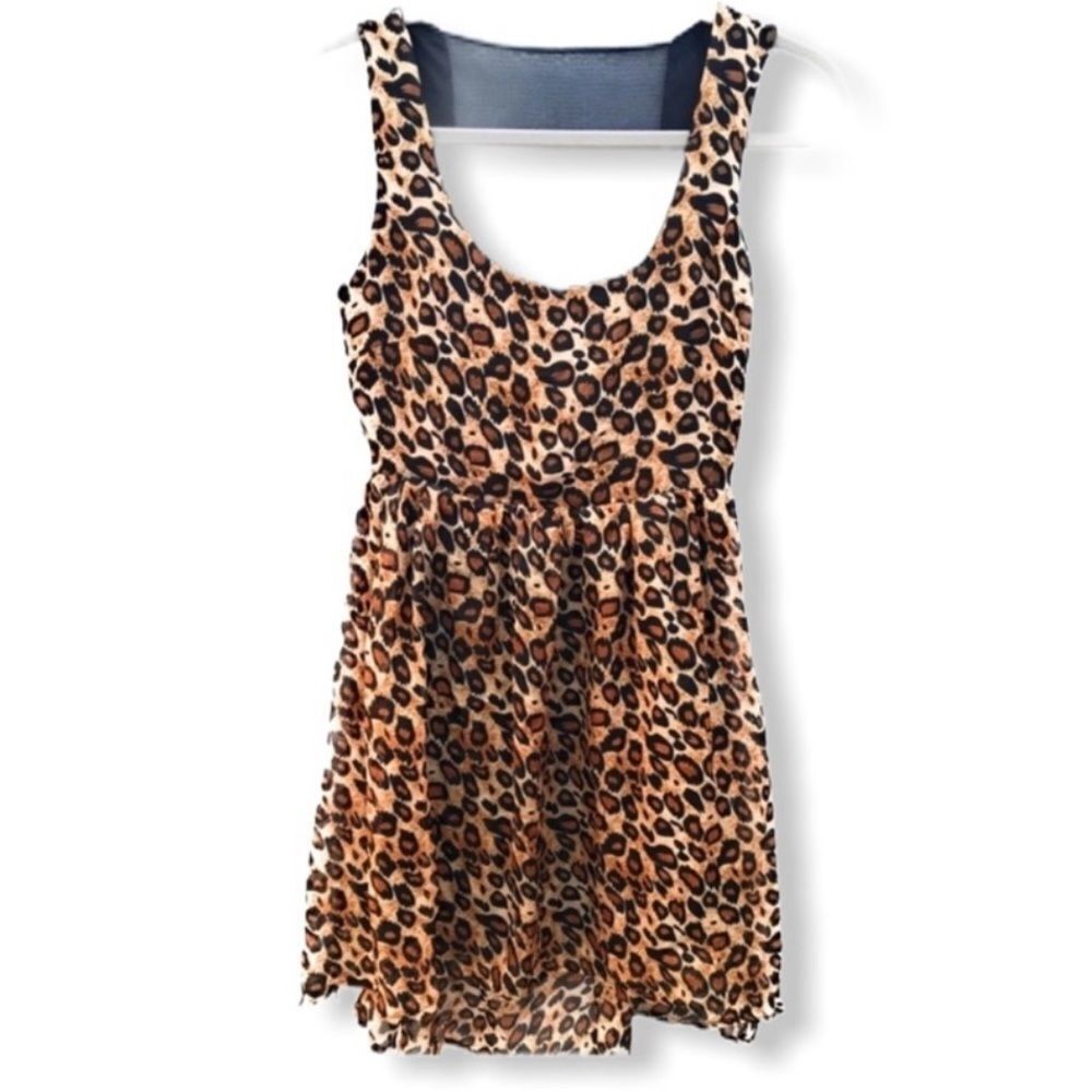 Charlotte Tarantola Leopard Print Silk Dress